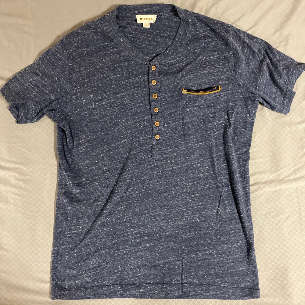 Diesel Short Sleeve buttoned Tee L